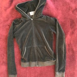 Juicy Couture velour zip- up hoodie
